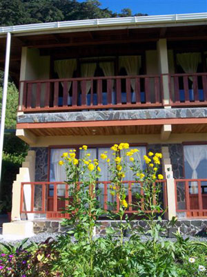 Each of the 10 rooms, whether on the first or second flloor, has a private balcony with western views to the Gulf of Nicoya. 